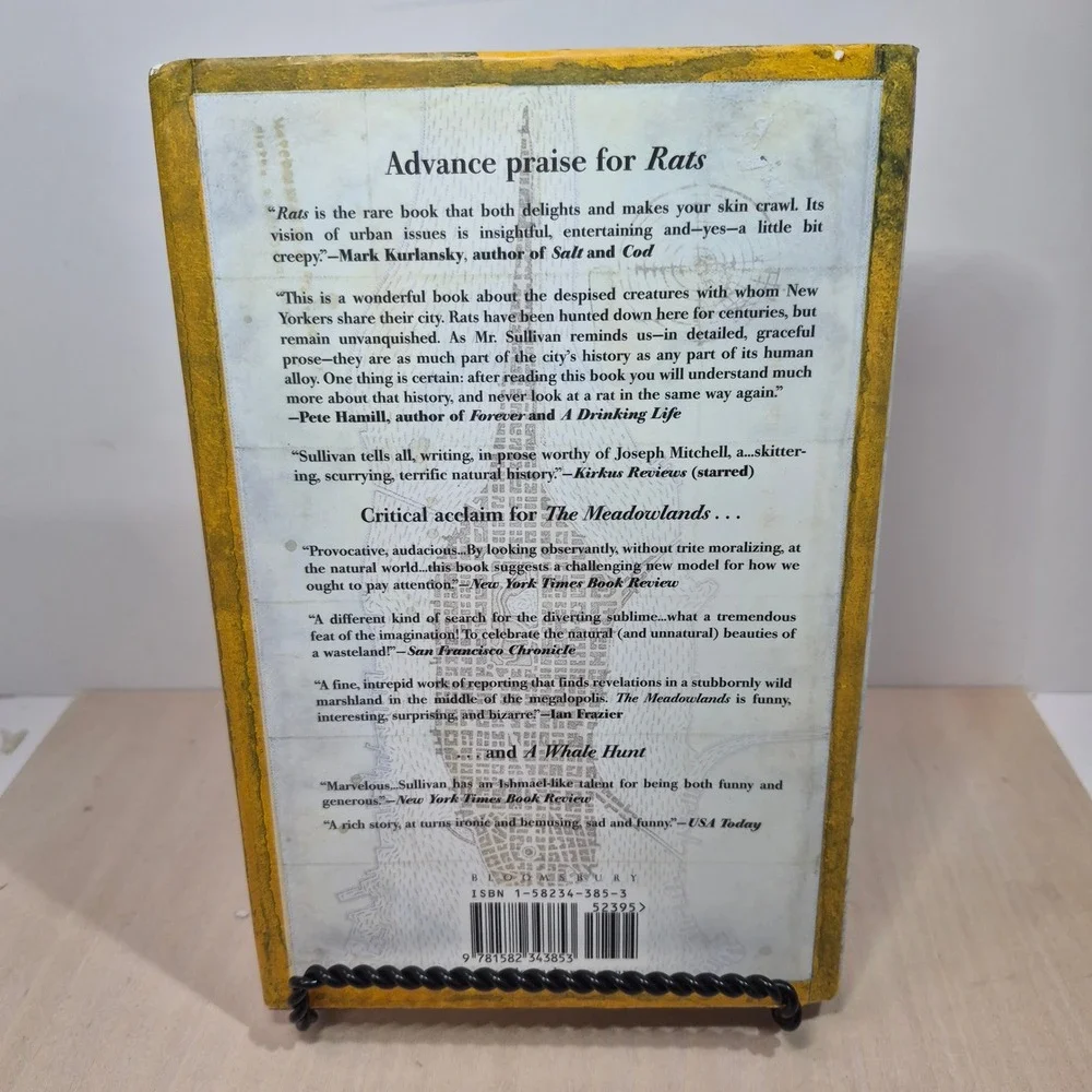 Robert Sullivan RATS Book Clock New York City‎ Map Custom Art Unique Decor